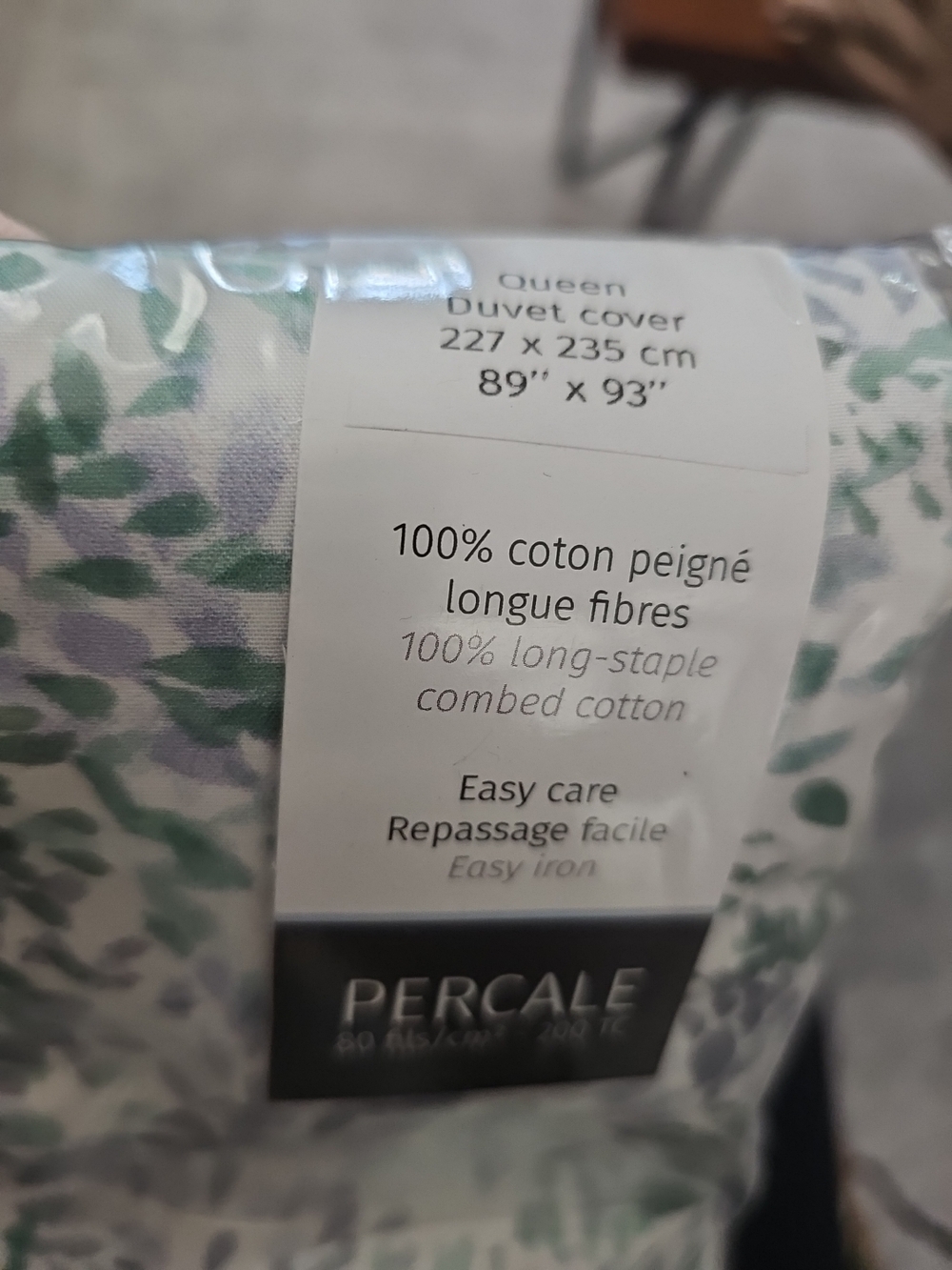 Anne De Solene Impression Queen Duvet cover & Boudoir Sham $530 NWT France - Picture 7 of 8